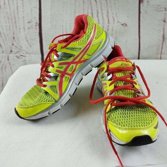 Asics Shoes - Asics Womens Gel Blur 33 T2H8N Yellow Pink Running Shoes Sneakers Size 9